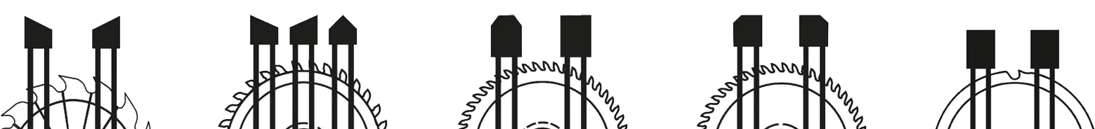 Comparison of FTG, ATB, ATBR and TCG circular saw blade tooth geometries