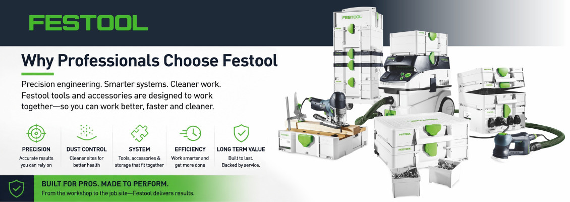 Why Professionals Buy Festool Power Tools