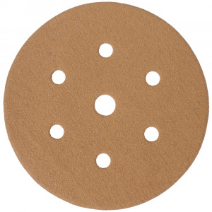 Gold Disc (50 Pieces) 150 Grit 150mm X 6+1 Holes Hook And Loop