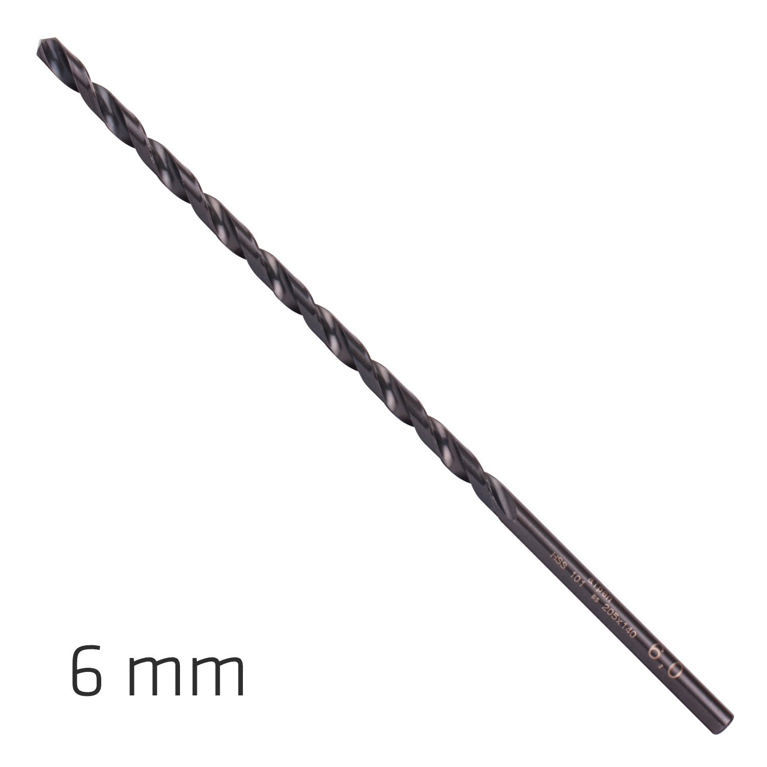 ALPEN Hss Super 6mm 205 X 140 Extra Long