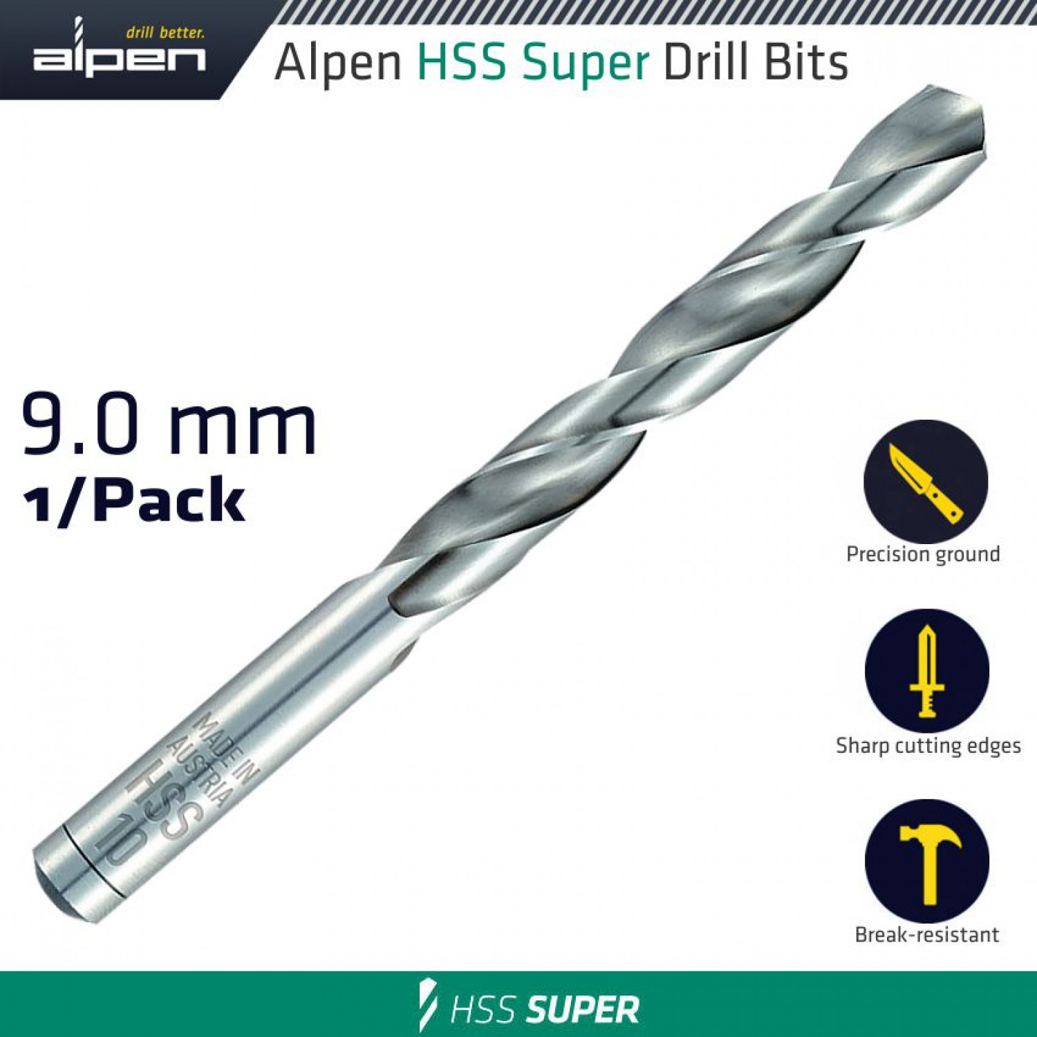 Hss Super Drill Bit 9mm