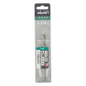 ALPEN Pro Hss 6.8mm Drill Din 338 Rn 135 Split Point Plastic Wallet