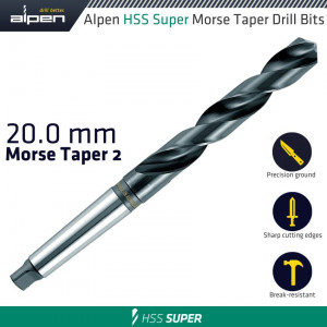 Hss Super 20mm Morse Taper 2 Shank
