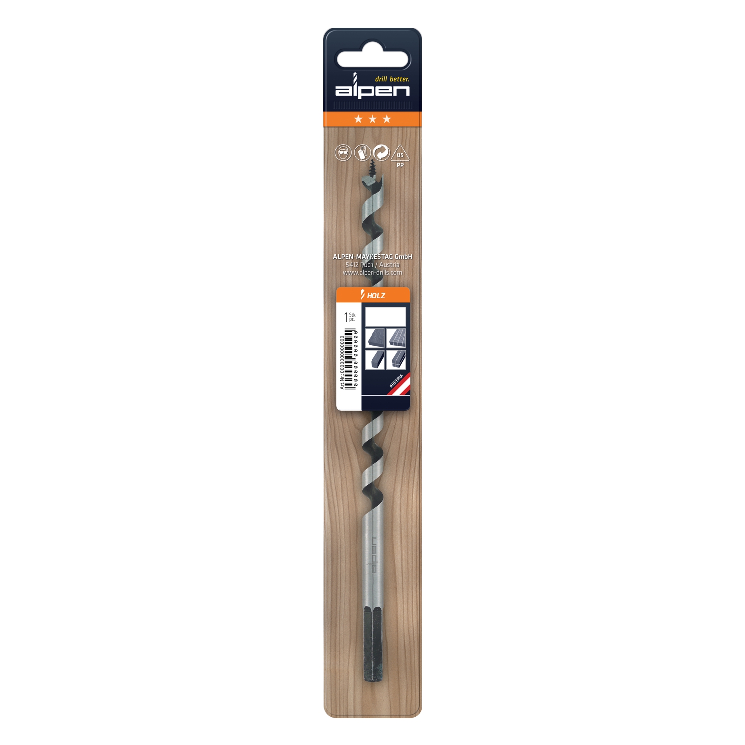 Wood Auger Drill Bit 6 X 235mm