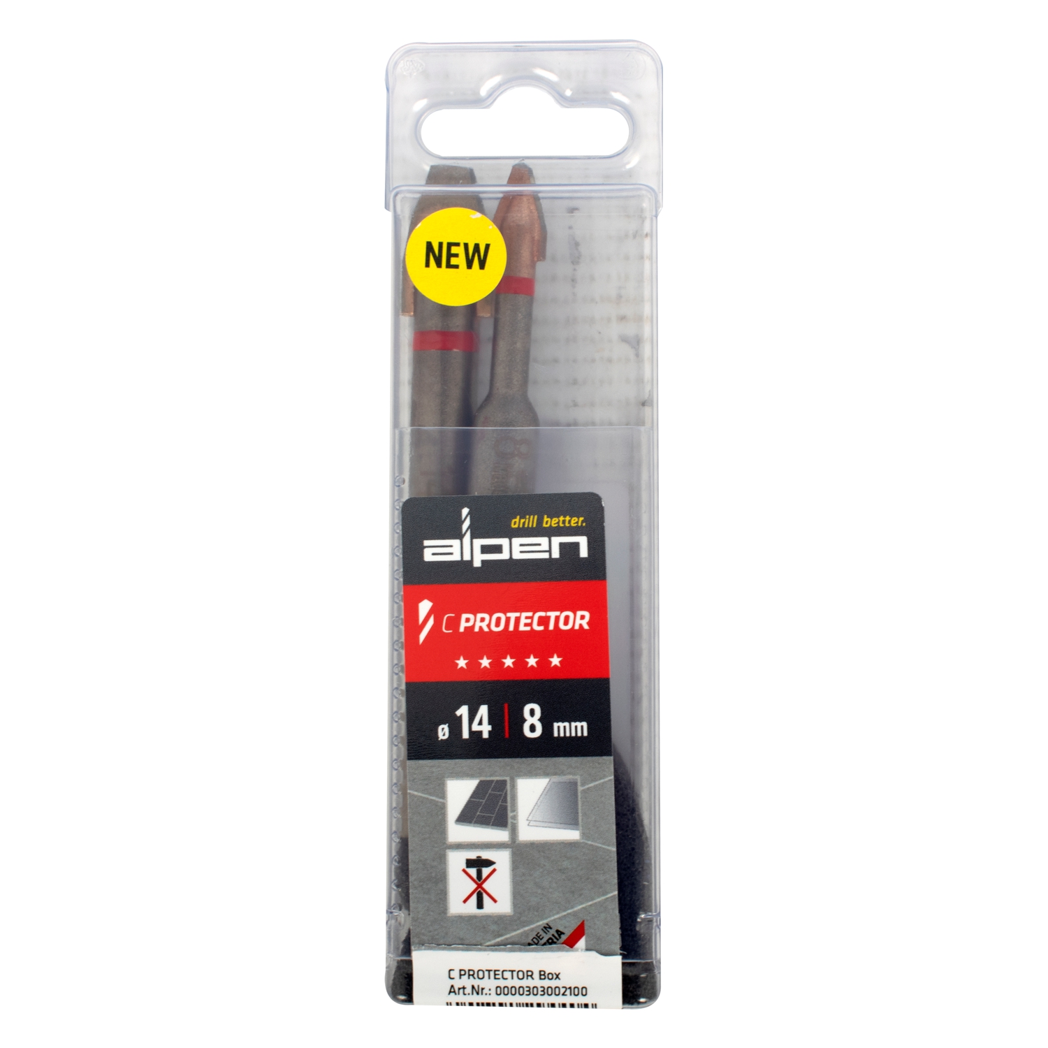 Porcelain C Protector Drill Bits 14.0mm-8.0 Mm