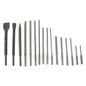 Force X Sds-plus Kit16 16 Pcs. Drills 110mm 5-6 160mm 6-8-10-12 210m