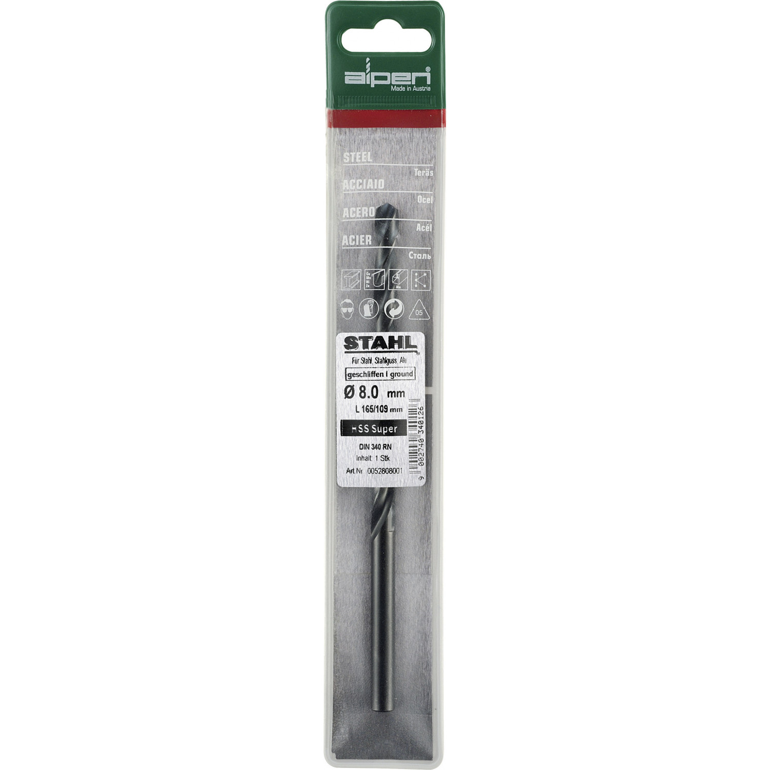 Hss Super Drill Bit Long 6 X 139mm Pouch