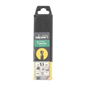 Hss Sprint Master 9.5mm 10-pack Hang Tag Din 338 ALPEN Drill Bits