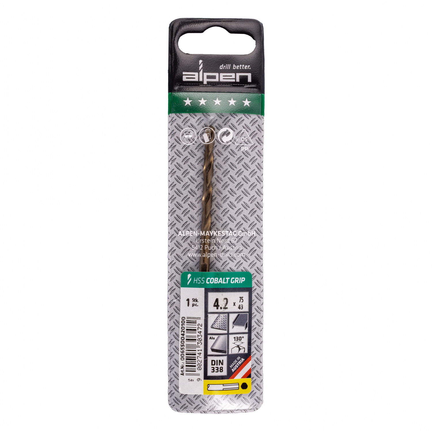 Hss Cobalt 4.2 Plw Grip 3-sided