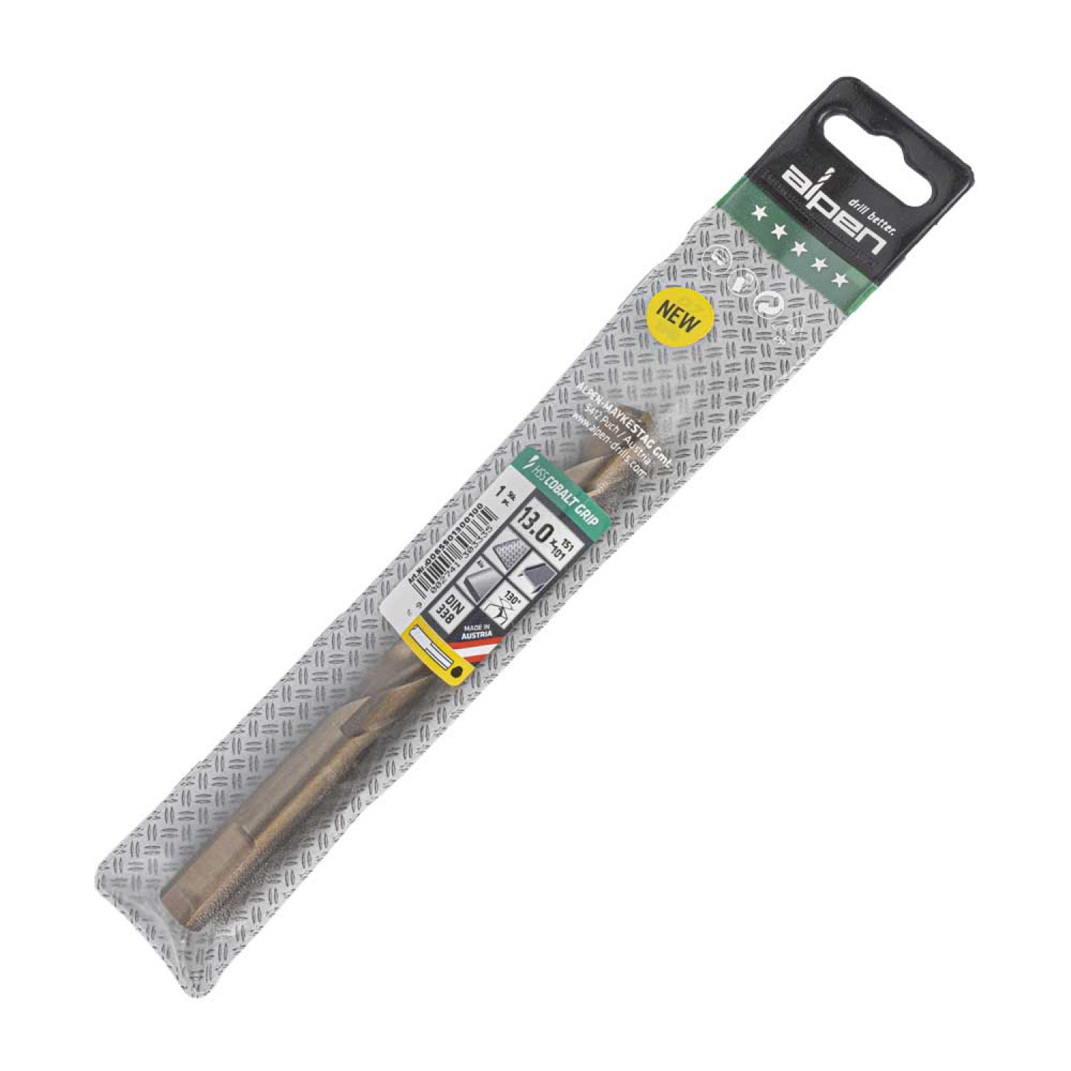 Hss Cobalt 13.0 Plw Grip 3-sided