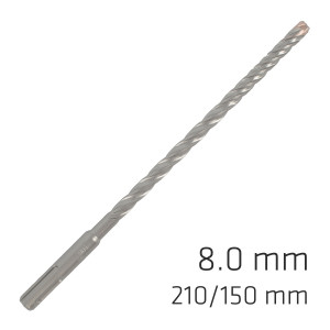Force X 8.0 X 210/150 Sds-plus Rebar Drill Bit X4 Cutting Edges - Bulk
