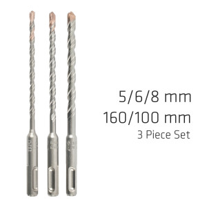 Sds Plus F4 5 6 8 X160mm 3 Pce Set