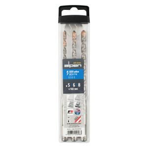 Sds Plus F4 5 6 8 X160mm 3 Pce Set