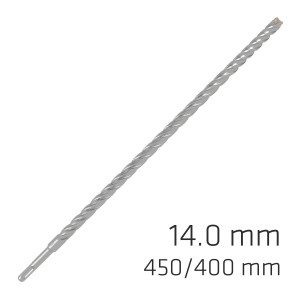 Force X 14.0 X 450/400 Sds-plus Rebar Drill Bit X4 Cutting Edges