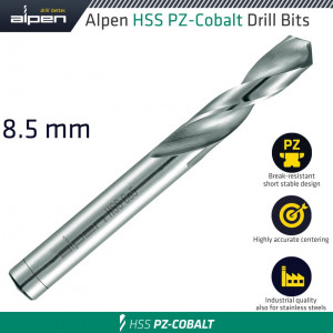 ALPEN Cobalt Drill Short Bulk 8.50mm