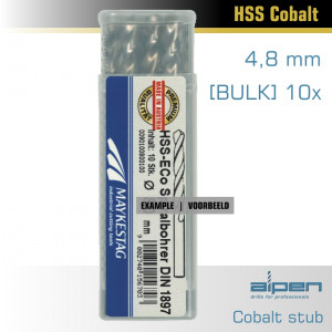 ALPEN Cobalt Drill Short Bulk 4.8mm