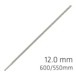 Force X 12.0 X 600/550 Sds-plus Rebar Drill Bit X4 Cutting Edges