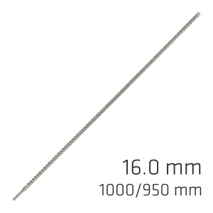Force X 16.0 X 1000/950 Sds-plus Rebar Drill Bit X4 Cutting Edges