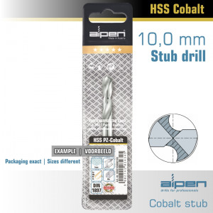 Cobalt Drill Bit Short Pouch 10.0mm