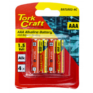 Battery Aaa 1.5v 4 Pack Carded Alkaline