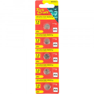 Battery Coin Lr43 Alkaline X5 Pack (moq 20) 11.6 × 4.2mm