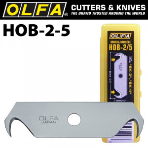 OLFA Hook Blades For Sk3 Sk4 Utc1 5 Pack Plastic Case