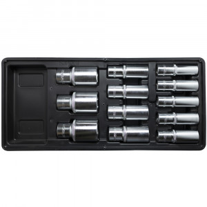 FIXMAN Tray 12 Piece 1/2' Drive Deep Sockets