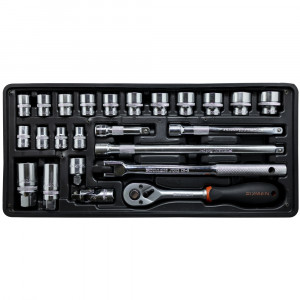 FIXMAN Tray 24 Piece 3/8' Drive Sockets And Accessories