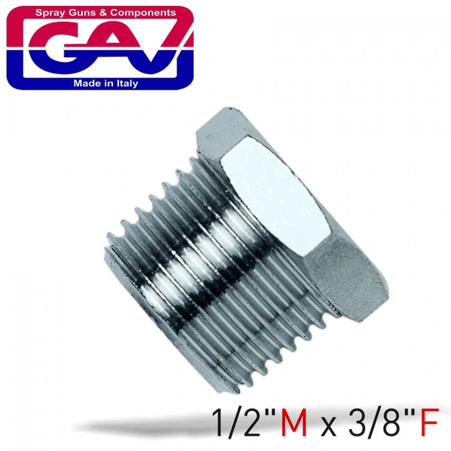 Taper Reducer Bush 1/2 X 3/8 M/f