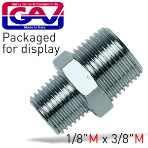 Taper Reducer Nipple 1/8 X 3/8 M/m Packaged