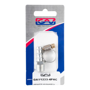 Hose Adaptor 1/4'm X 8mm+hose Cla