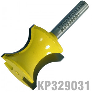 External Bull Nose 1' (24.4mm) X 3/4' Half Radius Radius 3/16' 1/4' S