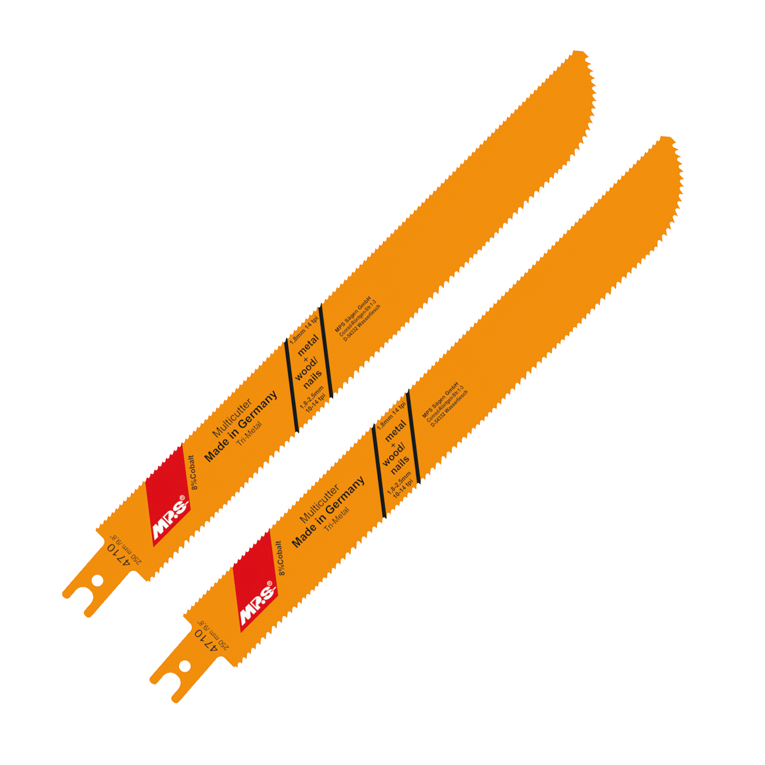 Sabre Saw Metal&wood 230mm Multicutter U-shank 14tpi 2/pk