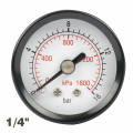 Press. Gauge 40mm 1/4' Rear Fit 0-16bar 0-1600kpa