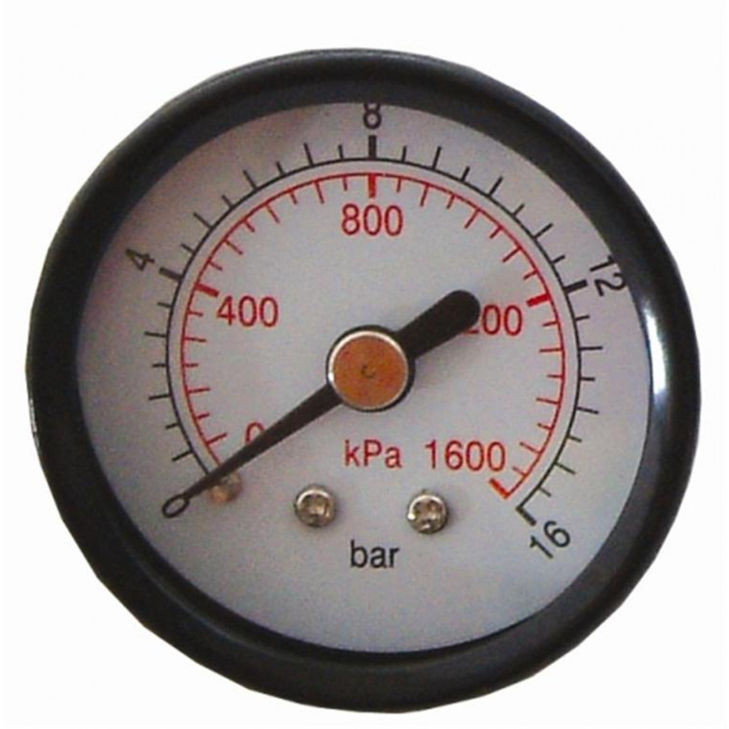 Press. Gauge 50mm 1/4' Rear Fit 0-16bar 0-1600kpa