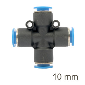 Pu Hose Fitting 4 Way Connector 10mm