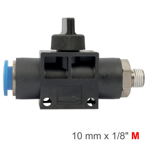 Pu Hose Fitting Valve 10mm X 1/8'm