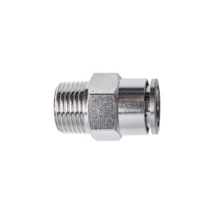 Metal Pu Fitting Straight 12mm X 3/8' M