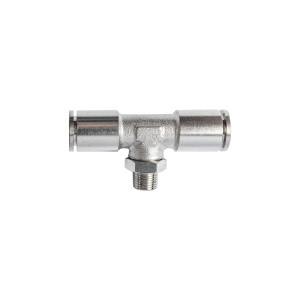 Metal Pu Fitting T-joint 10mm 1/8' M