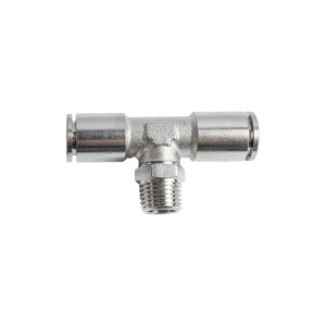 Metal Pu Fitting T-joint 10mm 1/4' M