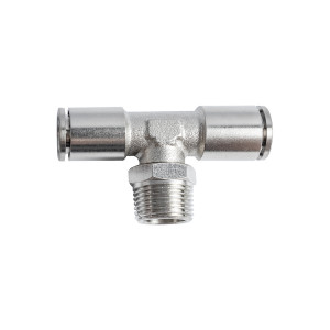 Metal Pu Fitting T-joint 10mm 3/8' M