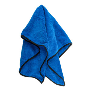 Microfibre Cloth Fleece Dry Towel Blue 400mm X 600mm 280gsm