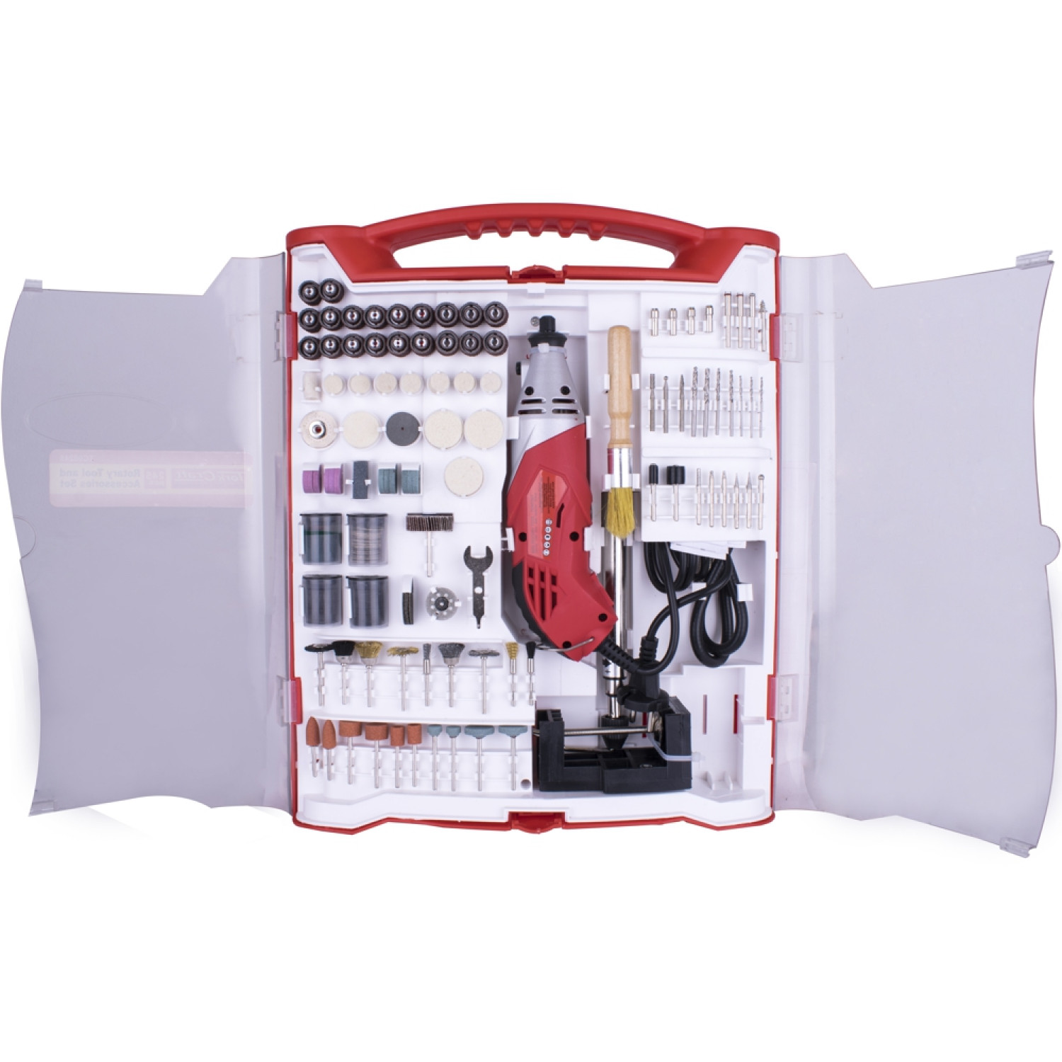 Rotary Tool 170w Accessory Set 245pc With Stand And Flex Shaft