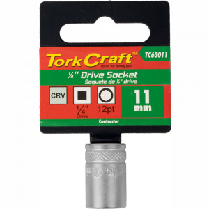 Socket 11mm 1/4' Drive Crv 12point