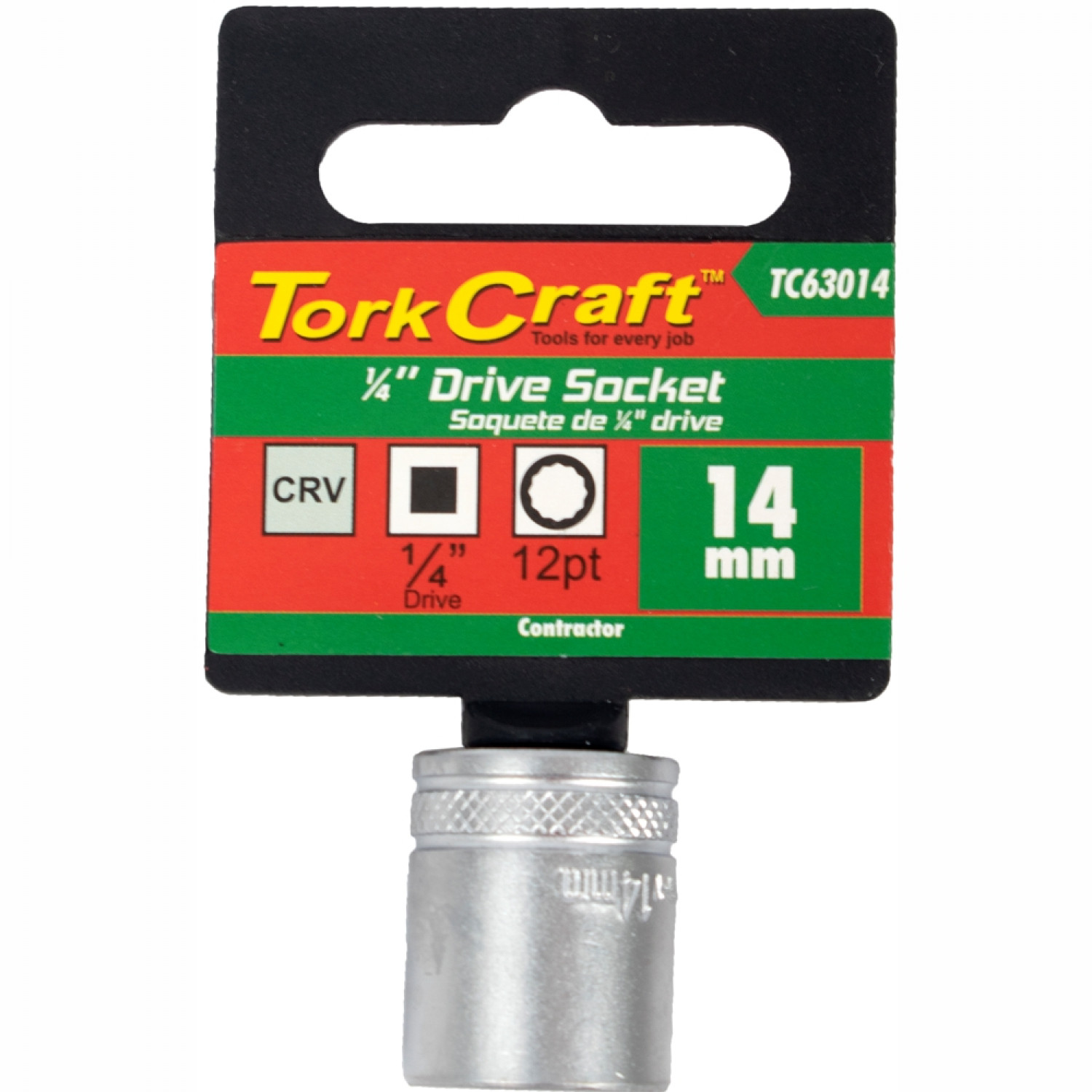 Socket 14mm 1/4" Drive Crv 12 Point