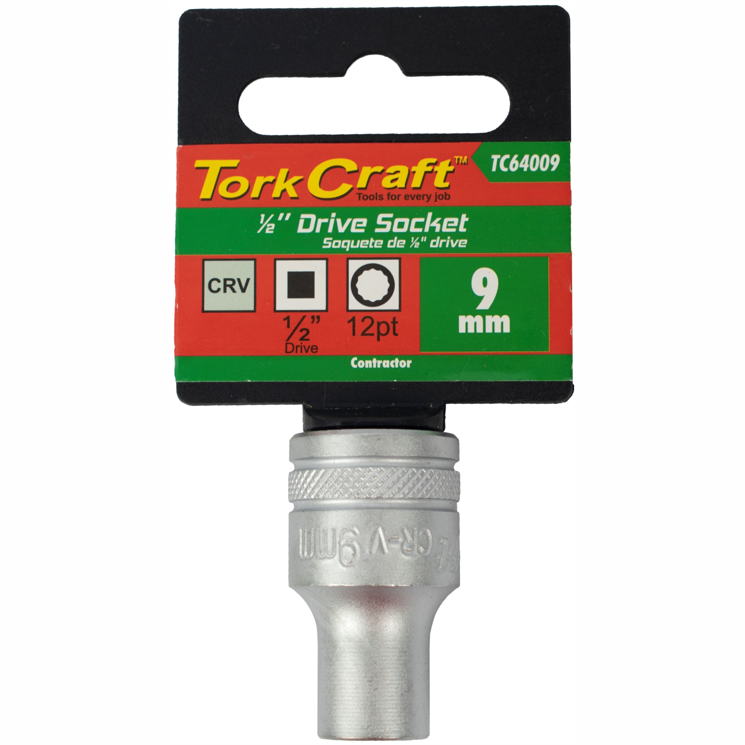 Socket 9mm X 21.8mm 1/2" Drive Crv 12 Point