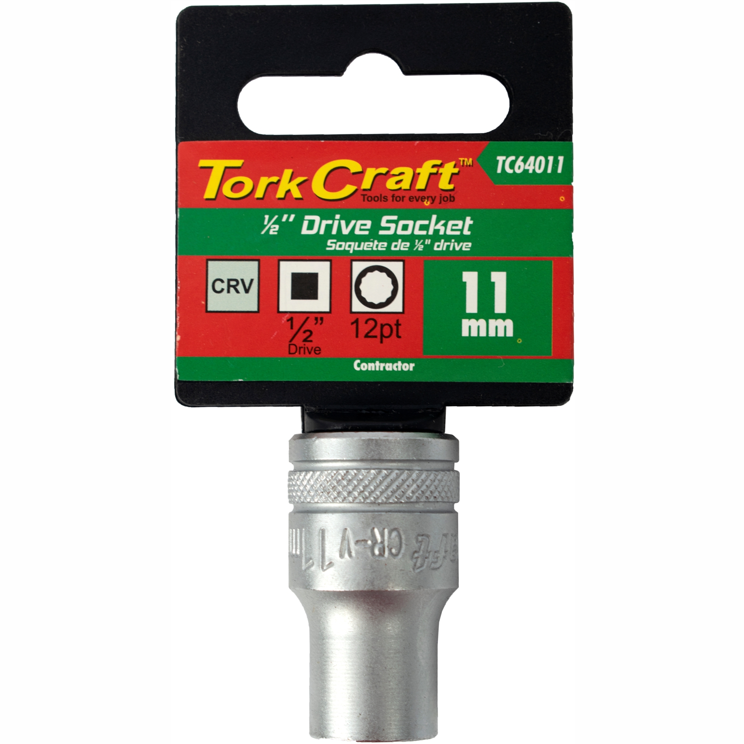 Socket 11mm X 21.8mm 1/2" Drive Crv 12 Point
