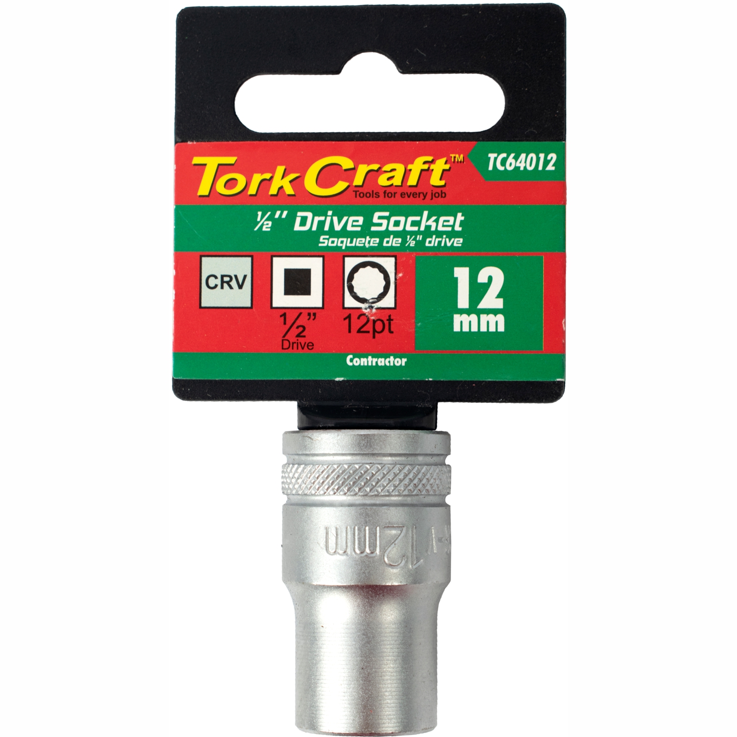 Socket 12mm X 21.8mm 1/2" Drive Crv 12 Point