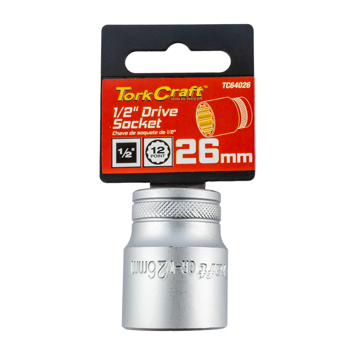 Socket 26mm X 41.8mm 1/2" Drive Crv 12 Point