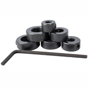 TORK CRAFT 7pc Drill Stop Set (5.6.8.10.11.12mm) C/w Allen Key